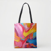 Levendige kleuren tote bag (Voorkant)