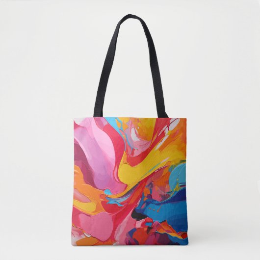 Levendige kleuren tote bag (Voorkant)