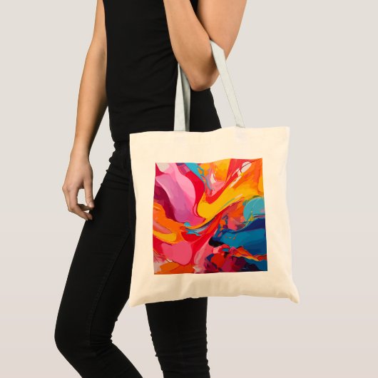 Levendige kleuren tote bag (Voorkant (product))