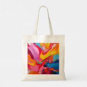 Levendige kleuren tote bag (Achterkant)