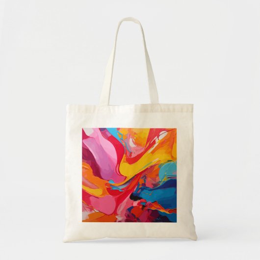 Levendige kleuren tote bag (Voorkant)
