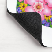 Levendige kleuren van bloemen. muismat (Hoek)