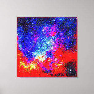 Levendige kleuren van Nebulae. Bestel nu Canvas Afdruk