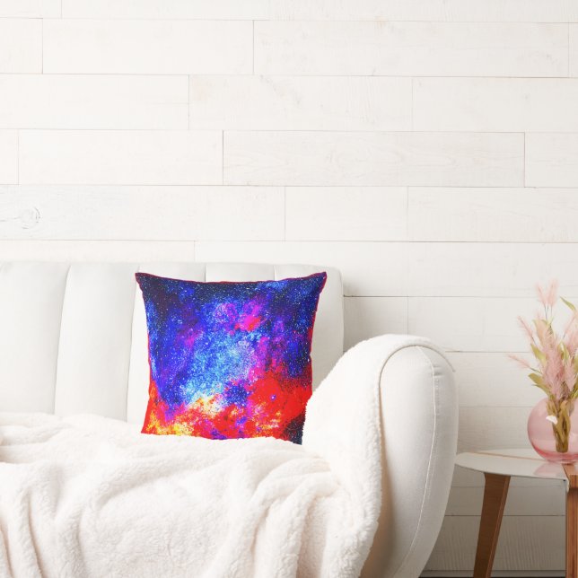 Levendige kleuren van Nebulae. Bestel nu Kussen (Bank)