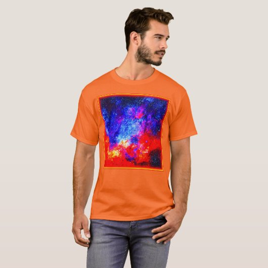Levendige kleuren van Nebulae. Bestel nu T-shirt (Voorkant volledig)