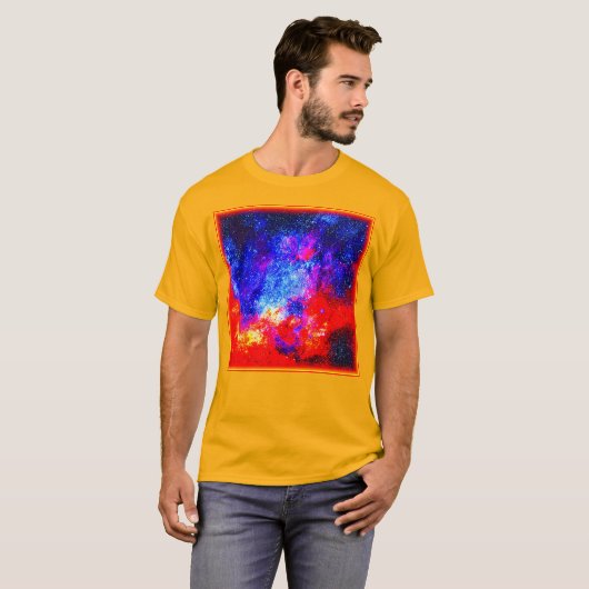 Levendige kleuren van Nebulae. Bestel nu T-shirt (Voorkant volledig)