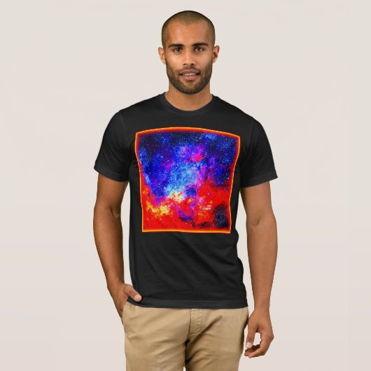 Levendige kleuren van Nebulae. Bestel nu T-shirt (Voorkant volledig)
