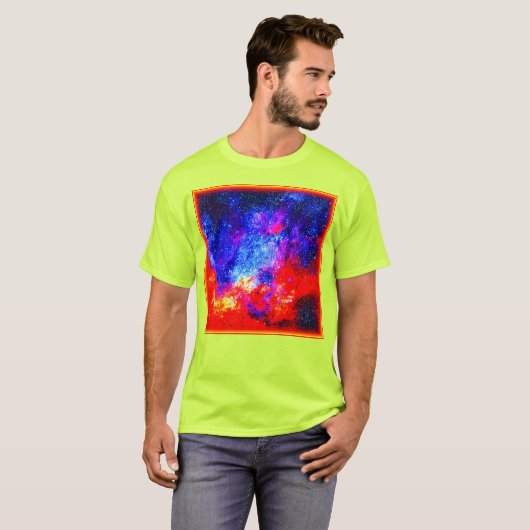 Levendige kleuren van Nebulae. Bestel nu T-shirt (Voorkant volledig)