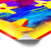 Levendige kleuren van sterren. Bestel nu Perfect Poster (Hoek)