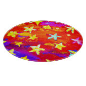 Levendige kleuren van sterren. Bestel nu Snijplank (Hoek)