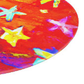 Levendige kleuren van sterren. Bestel nu Snijplank (Hoek)