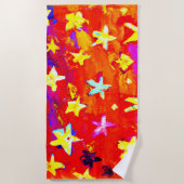 Levendige kleuren van sterren. Bestel nu Strandlaken (Voorkant)