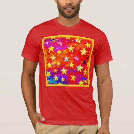 Levendige kleuren van sterren. Bestel nu T-shirt