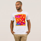 Levendige kleuren van sterren. Bestel nu T-shirt (Voorkant volledig)