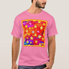 Levendige kleuren van sterren. Bestel nu T-shirt