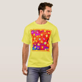 Levendige kleuren van sterren. Bestel nu T-shirt (Voorkant volledig)