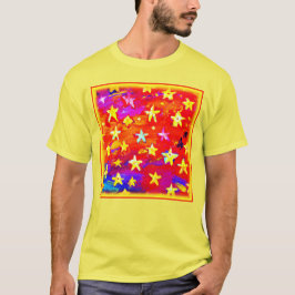 Levendige kleuren van sterren. Bestel nu T-shirt