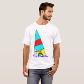 Levendige kleuren voor het achterste deel t-shirt (Voorkant volledig)
