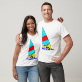 Levendige kleuren voor het achterste deel t-shirt (Unisex)