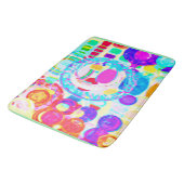 Levendige kleuren willekeurig patroon badmat (Gekanteld)