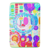 Levendige kleuren willekeurig patroon badmat (Voorkant Verticaal)