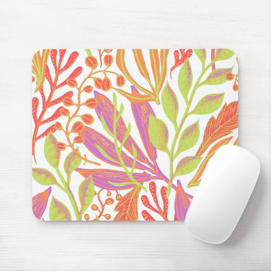 Levendige kleurenafdruk muismat (Met muis)