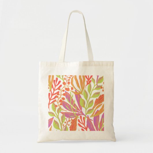 Levendige kleurenafdruk tote bag (Voorkant)