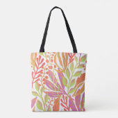 Levendige kleurenafdruk tote bag (Achterkant)
