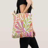Levendige kleurenafdruk tote bag (Dichtbij)