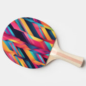 Levendige kleurenblokken tafeltennisbatje (Zijkant)