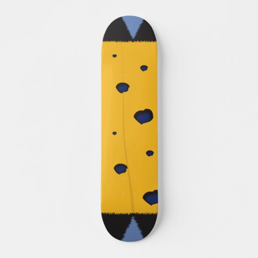 Levendige kleurenpatroon persoonlijk skateboard (Voorkant)