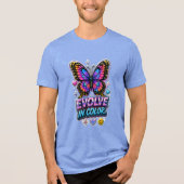 Levendige Kleurensplash Mok Tri-Blend Shirt (Voorkant)