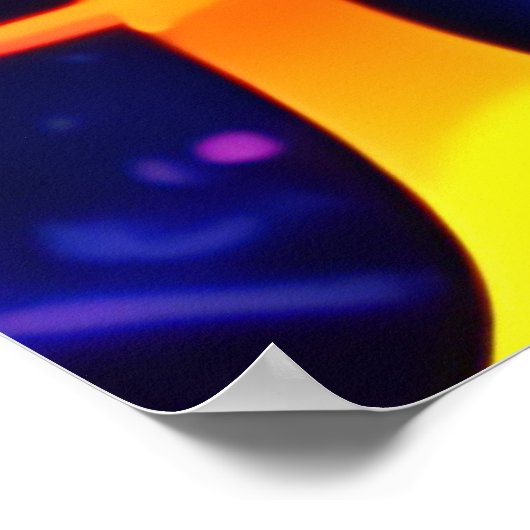 Levendige kleurensplash poster (Hoek)