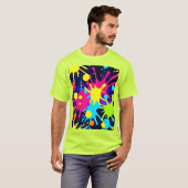 Levendige kleurensplash t-shirt (Voorkant volledig)