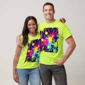 Levendige kleurensplash t-shirt (Unisex)