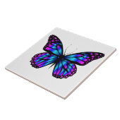 levendige kleurenvlinder tegeltje (Zijkant)
