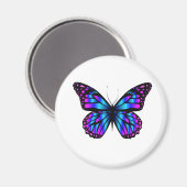 levendige kleurenvlindermagneet magneet (Voorkant / Achterkant)