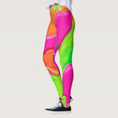 Levendige Kleurfusie Leggings (Links)