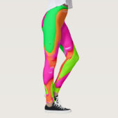 Levendige Kleurfusie Leggings (Rechts)