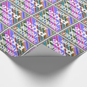 Levendige, kleurrijke 23e verjaardag + aangepaste  cadeaupapier (Hoek)