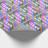 Levendige, kleurrijke 31e verjaardag + aangepaste  cadeaupapier (Hoek)