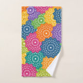 Levendige kleurrijke Abstracte bloemen Bad Handdoek (Handdoek)