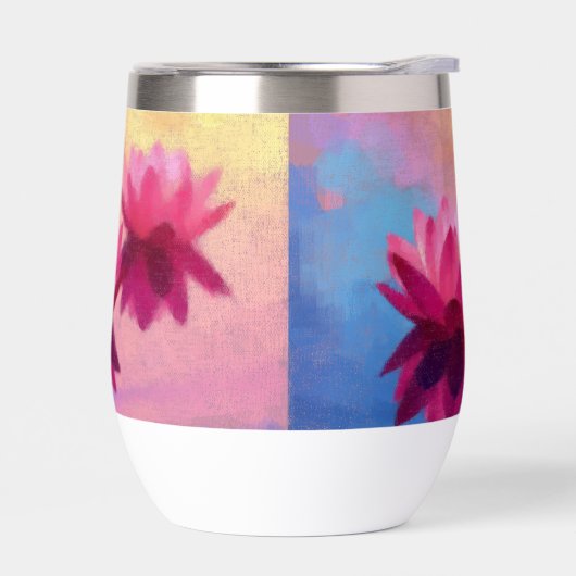 Levendige kleurrijke Abstracte lotusbloemen (Links)