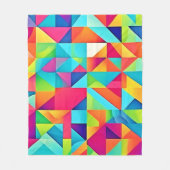 Levendige Kleurrijke Abstracte Patronen Fleece Deken (Voorkant)
