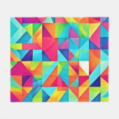 Levendige Kleurrijke Abstracte Patronen Fleece Deken (Voorkant (Horizontaal))