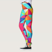 Levendige kleurrijke Abstracte patronen Leggings (Links)