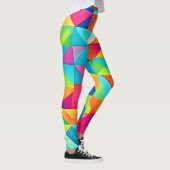 Levendige kleurrijke Abstracte patronen Leggings (Rechts)