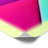 Levendige kleurrijke Abstracte patronen Poster (Hoek)