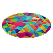 Levendige kleurrijke Abstracte patronen Snijplank (Hoek)