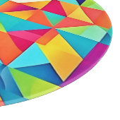 Levendige kleurrijke Abstracte patronen Snijplank (Hoek)